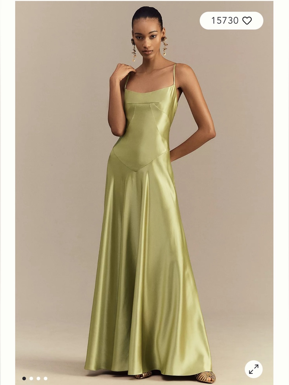 Mare Mare Emmy Satin Corset Maxi Dress